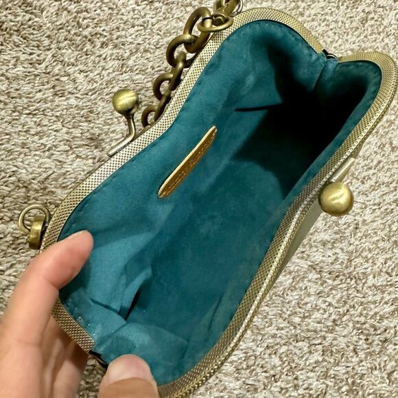 Handsewn Vintage Genuine Cowhide Clutch/Wristlet/Crossbody & 2 Chain Styles - Picture 11 of 13